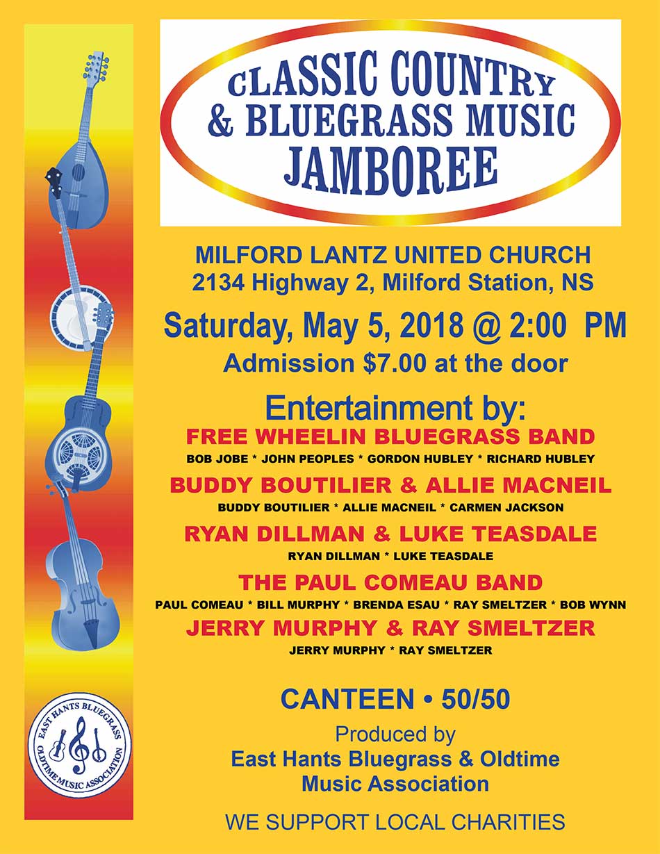 Classic Country & Bluegrass Jamboree 2018 Flyer