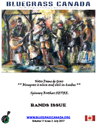 Bluegrass Canada Magazine Issue 11-3 Jul 2017