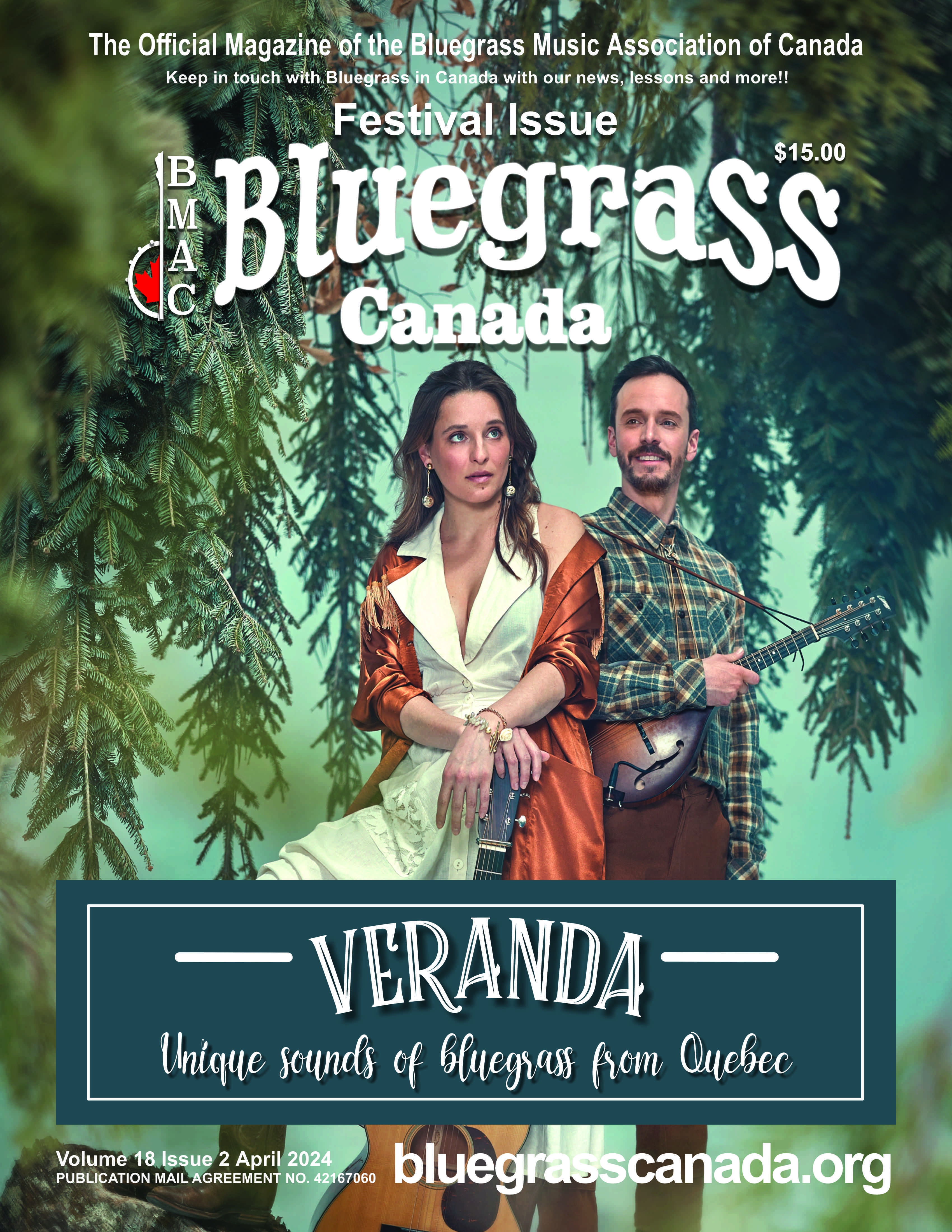 Bluegrass Canada Magazine Issue 18-2 Apr 2024