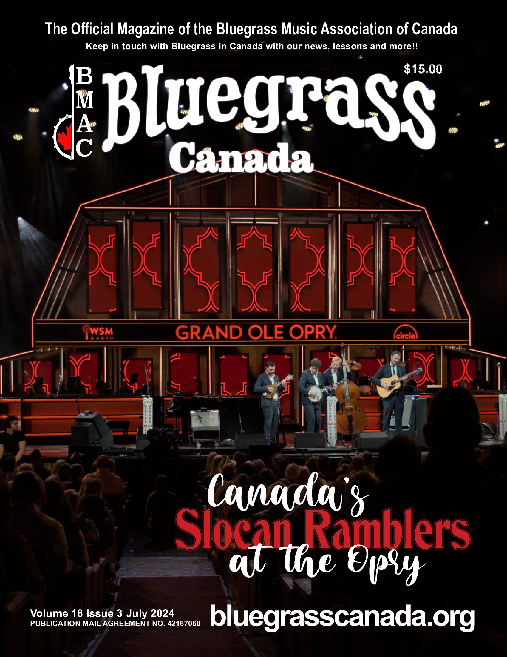 Bluegrass Canada Magazine Issue 18-3 July 2024