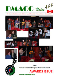 Bluegrass Canada magazine Issue 3-1 January 2009