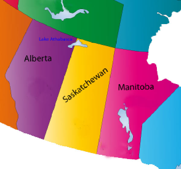Photo of the Prairies regional map