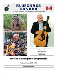 Bluegrass Canada magazine Issue 8-3 July 2014
