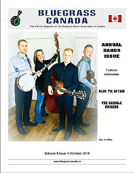 Bluegrass Canada magazine Issue 8-4 October 2014